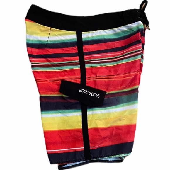 BODY GLOVE 19" Red Black Board Short 34 M - Picture 4 of 6